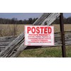 Posted Private Property No Trespassing Tyvek Sign | Heavy Duty