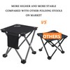 Roptat Camping Stool,Portable Folding Compact Lightweight Stool Seat for Camping