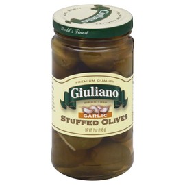 Giulianos Garlic Stuffed Olive, 7 Ounce - 6 per case.
