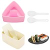 Auiremrti Pack of 2 onigiri moulds, beige rectangular onigiri maker,