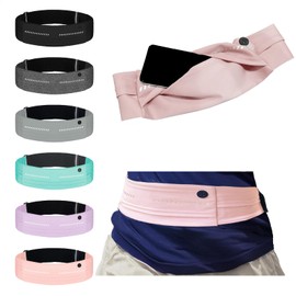 RiriHome Running Pouch, Waist Pouch, Jogging, Ultra Lightweight, Waterproof, dusty pink