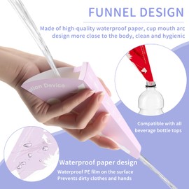 Pack of 40 Disposable Urinella for Women, Civin Paper, Waterproof, Portable Urinal for Women, Standing Pee Aid, Women's Urinal for Travel, Pee Funnel, Urination Device for Women