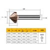 Chamfering Cutter, Chamfering Drill, Deburring, Cobalt High Speed Steel, HSS-Co