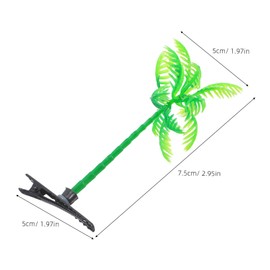 SAFIGLE 30pcs Beach Themed Coconut Tree Hair Clips Lightweight Soft Hair Accessories for Women and Party Cosplay Photography Daily Use