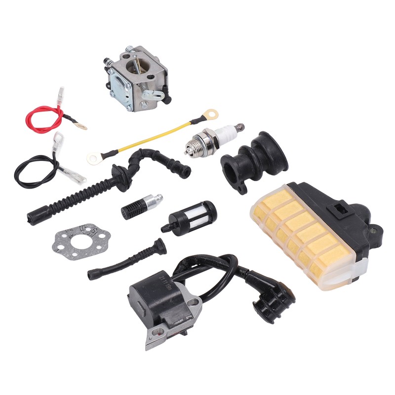 Chain Saw Ignition Coil Carburetor Set Chainsaw Carb Kit Filter