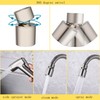 ZHYICH Wall Mount Kitchen Faucet with Side Sprayer, Commercial Sink