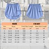 Girstunm Women's Shirt Extender Mini Adjustable Underskirt Removable Layered Sweep