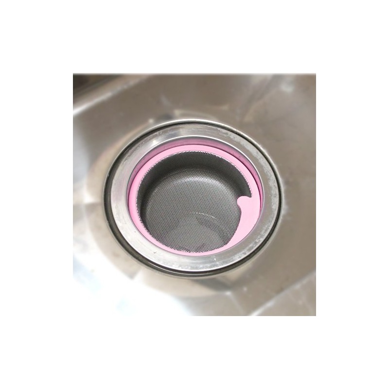 SANEI キッチンバスケット 浅型 ステンレス 144mm ピンク PH698AF-L-LP