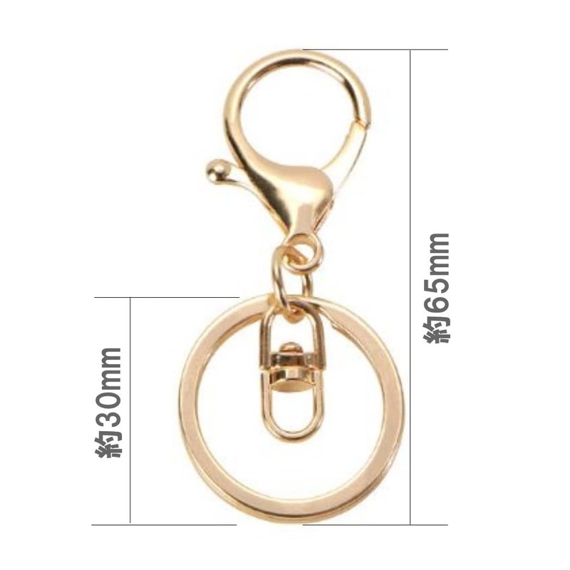 HappyHome Nascan Gold Set of 15 Accessories Parts Key Chain