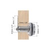 PATIKIL 1-1/8" Combination Cam Lock, 4 Pcs File Cabinet Locks