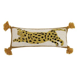 Peking Handicraft 30JBL12C22OB Chi Chi Hook Pillow, 100% Wool and Cotton