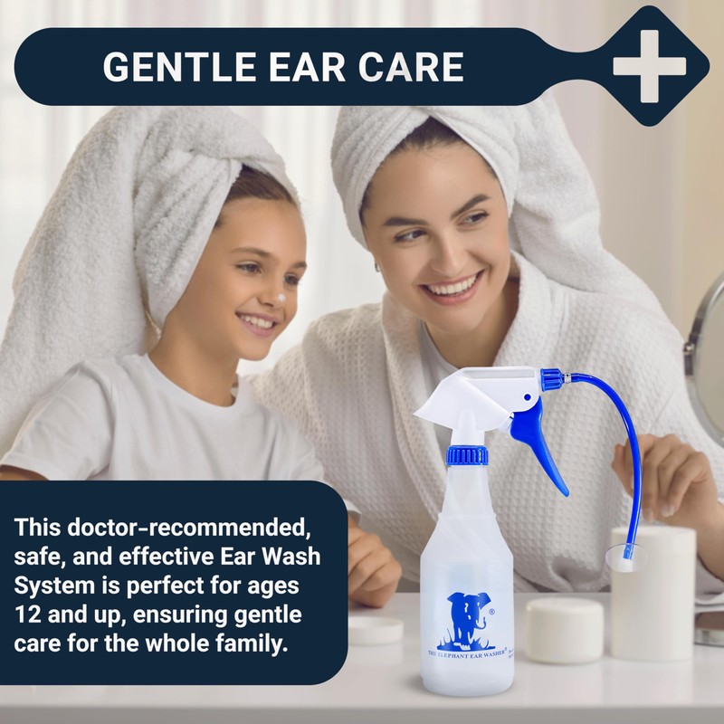 Elephant Ear Washer Bottle System by Doctor Easy