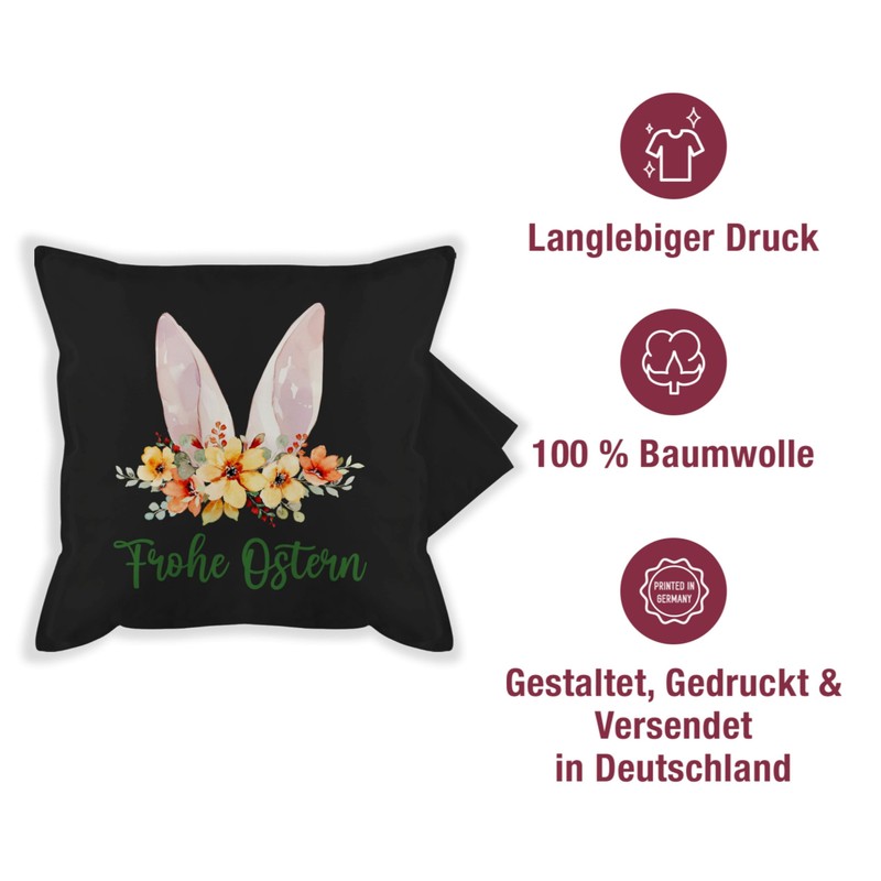 Cushion Cover – Easter Cushion – Happy Easter Rabbit Ears