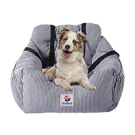 BLOBLO Dog Car Seat Pet Booster Seat Pet Travel Safety Dog Bed for Car with Storage Pocket