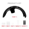 21 inch Front Fender Vivid Black Motorcycle Wrap Mudguard for