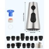 Hibbent Stainless Steel Pull Down Spray Head Replacement with 15