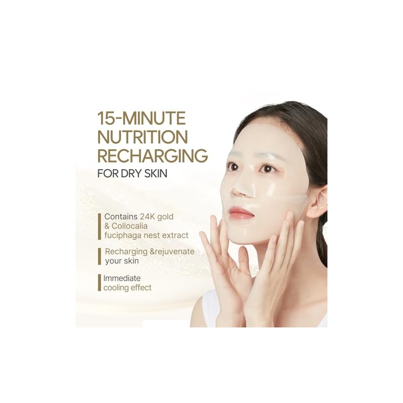 YUAKUOD e] Gold Hydrogel Mask Pack 5ea/Caja