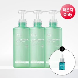 Dr.G 1+1+1 Cleansing Gel Foam 200mL Mildly Acidic Gel Foam x 3 + 60 Grain Pads / 닥터지 1+1+1 클렌징 젤 폼 200mL 약산성 젤 폼x3개+결 패드 60매