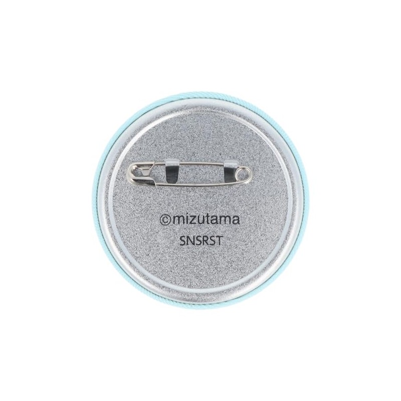 Sunstar Stationery mizutama S8346917 Can Badge Embroidered, Light Blue