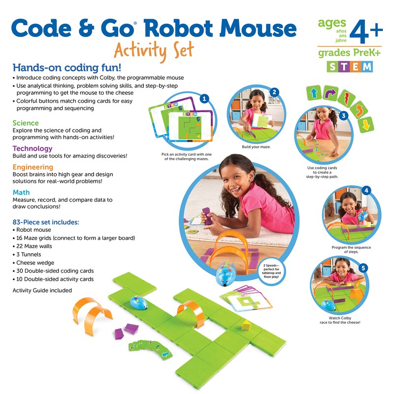 Learning Resources Code & Go Robot Mouse Activity Set -