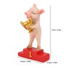 Pig Statue Cute Funny Tabletop Art Resin Pig Figurine Decoration