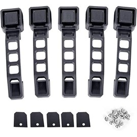AL4X4 Black Door Handles Kit and Tailgate Handle Compatible with 2007-2018 Jeep Wrangler JK JKU 5PCS (No Pressing)