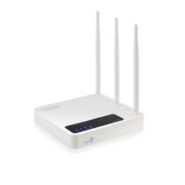 EMINENT EM4500 Dual Band AC Router Gigabit 300Mbits auf 2,4GHz und 450Mbits auf 5GHz 4X LAN 1x WAN Port 3 Feste Antennen