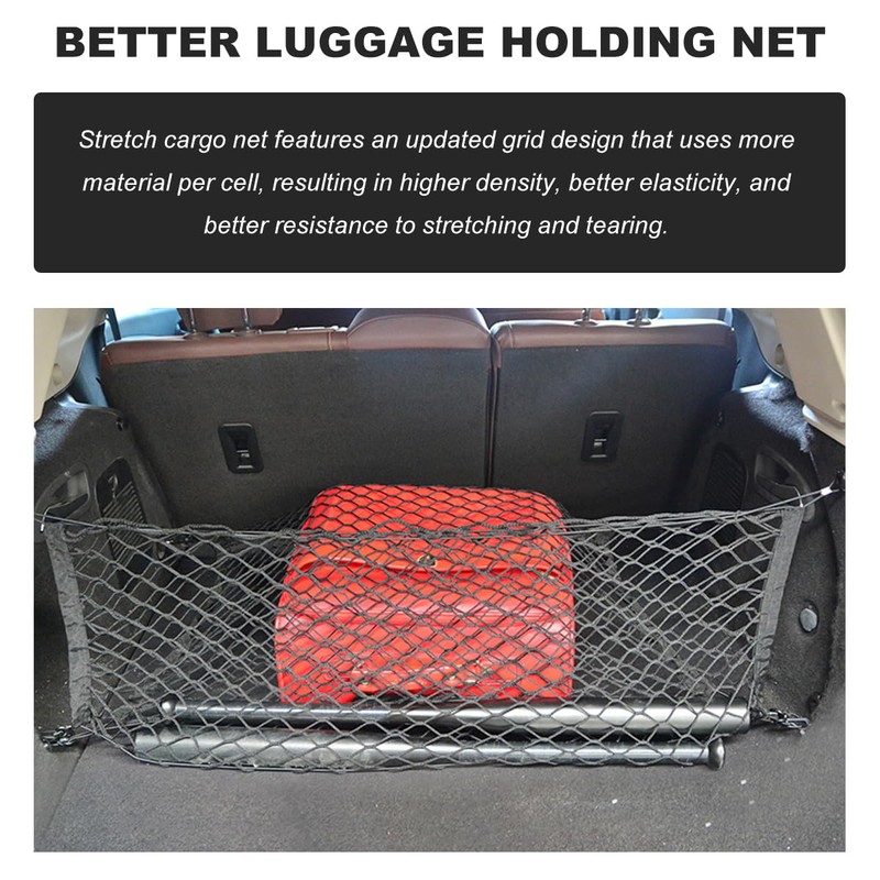 Wevdn Cargo Net for SUV Car Trunk, 31.5 × 23.6
