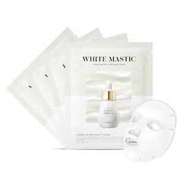 MASTINA Máscara De Lámina Ampolla Blanca (4Pc) - Iluminadora, Aumentadora De Radiancia. Mascarilla Facial Ultra-Hidratante. Cuidado Intensivo Coreano 