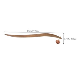 PACKOVE Vintage Wooden Hair Chopstick Bell Retro Chinese Hairpin for Buns Traditional Elegant Hair Stick Accessories for Women and Girls for Hanfu and Daily Use