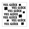 Vaessen Creative Art Stencil, Good Luck, for Adding Coloured Patterns