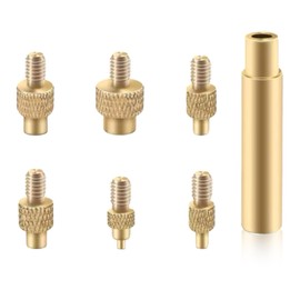 CXNXFD 6 Stück Lötkolben Einschmelzhilfe Set für Gewindeeinsätz Einschmelzmuttern M2 M3 M4 M5 M6 M8 Kompatibel mit 3D Drucker Zubehör,Universal 936 Lötkolbenspitzen