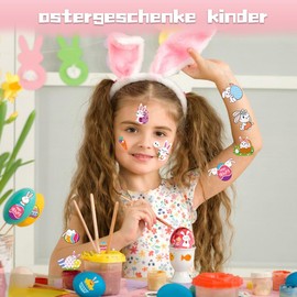 Small Items for Easter Children, 15 Sheets Luminous Easter Tattoo Children, Small Easter Gifts for Children, Children's Tattoos, Easter Bunny, Easter Eggs Sticker, Easter Decoration, Easter Party Bag