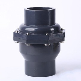 32mm Versatile PVC-U Non-Return Swing Check Valve, Ideal for Horizontal or Vertical Installation in Waste Filter Systems, Koi Pond, and Cellar, for Boat Use