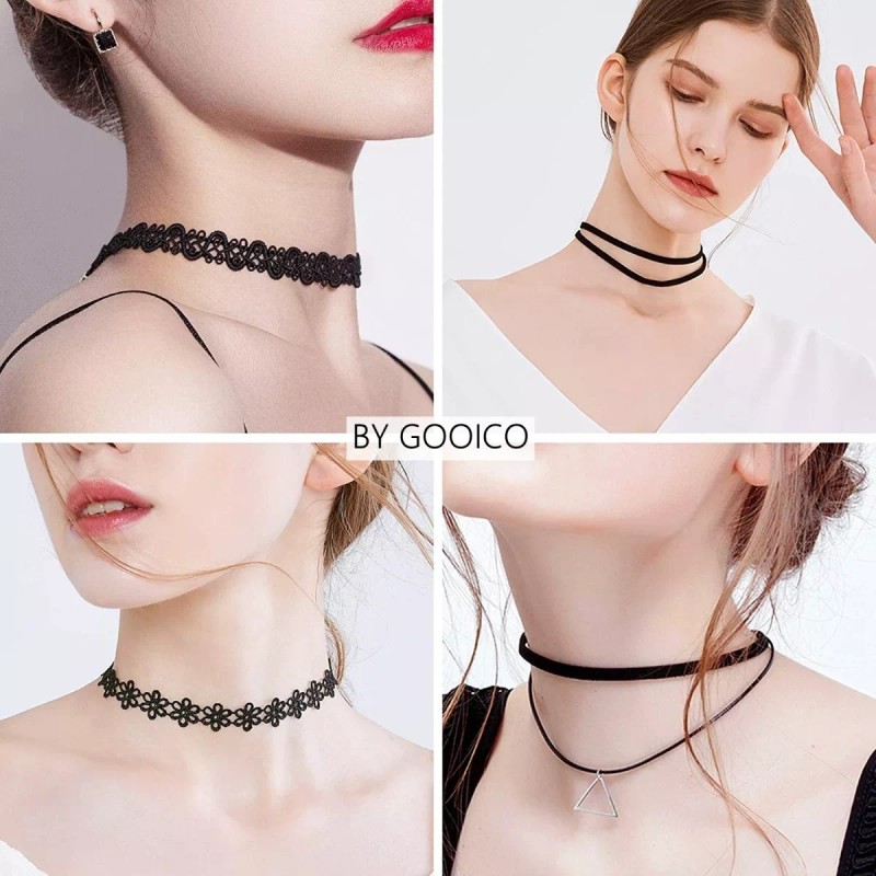 THE9SHOP 12 Collar De Gargantilla Ribbon Choker Necklace Para Mujer