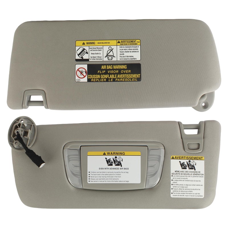 Complete Left & Right Side Sun Visor Set for Toyota