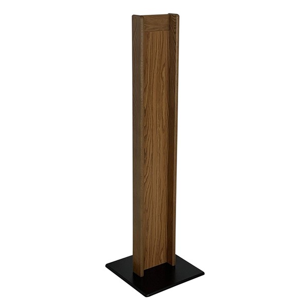 Wooden Mallet Hand Sanitizer Dispenser Floor Stand, Medium Oak (HSS1MO)