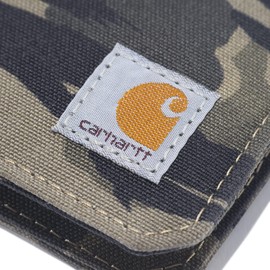 Carhartt Carhartt Men's Bifold and Passcase, Durable Billfold Wallets, Available in Leather and Canvas Styles, Nylon Duck (Blind Duck Camo), One Size