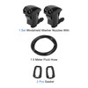 INFINAUTO Front Windscreen Washer Nozzle with 2 Gaskets, 1.5 Meters