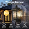 Emliviar Solar LED Wall Light Outdoor,Dusk to Dawn Solar Porch