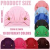 Geyoga 10 Pcs Soft Bouffant Caps with Buttons, Gourd-Shape Caps