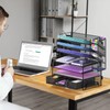 Reeplan 7 Tier Desk File Organizer, Letter Tray Paper Organizer