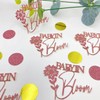 100 Pcs Golden Pink Baby Shower Confetti Scatter Decorations, Flower