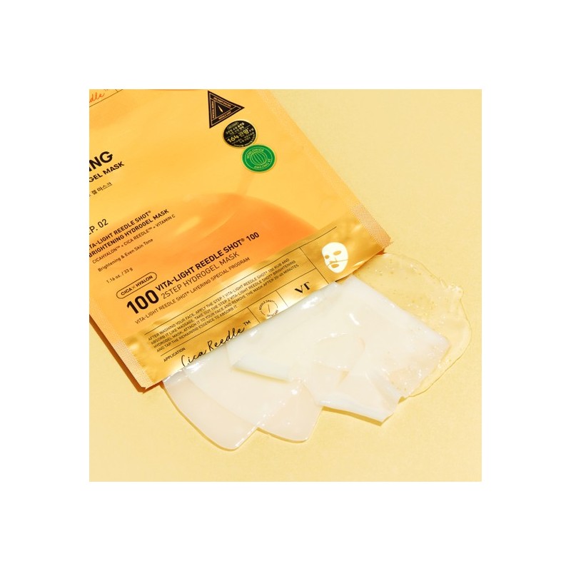 VT Vita-Light Riddle Shot 100 2-Step Hydrogel Mask 1 Sheet