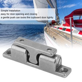 70mm Stainless Steel Dual Ball Roller Catch Latches, Cabinet Tension Catch for Ship Yacht RV, Ball Tension Roller Catch Latch,Easy Installation