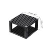 PATIKIL 4pcs Black Plastic Paint Brush Storage Organizer, 96 Holes,