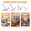 Pack of 34 Tilting Dowels, M3 M5 M6 Self-Drilling Plasterboard