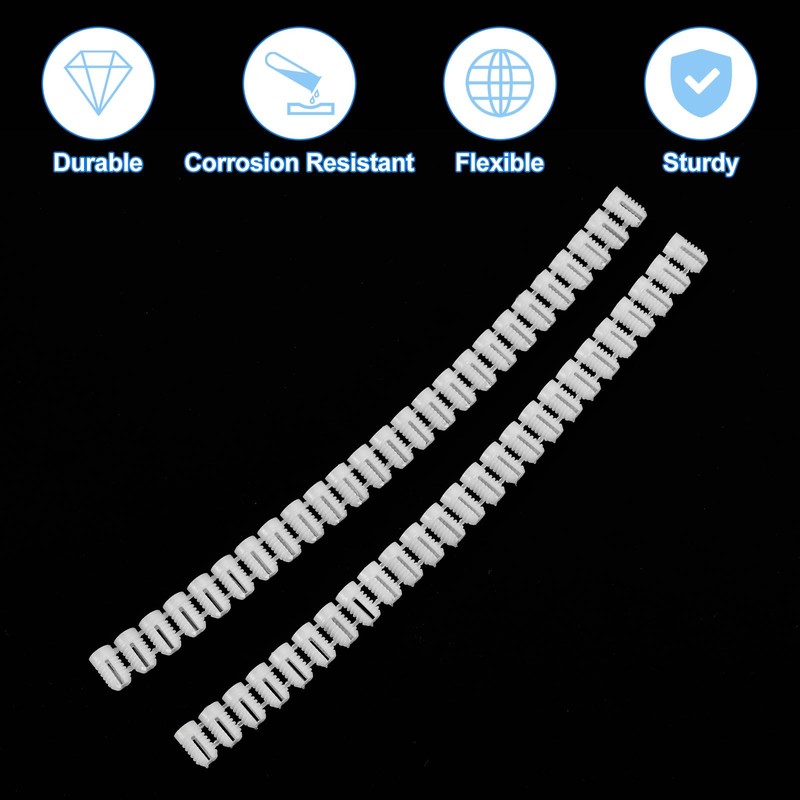 sourcing map 100Pcs 0.21"x0.39" Hinge Dowels, Plastic Dowel Insert for