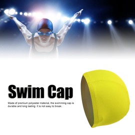 RiToEasysports Gorro de Natación, Gorro de Baño Gorro de Baño Gorro de Baño Duradero Gorros de Natación de Poliéster para Mujeres Hombres (Yellow)