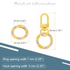 sourcing map 30pcs Lobster Claw Clasp Keychains Swivel Trigger Clips